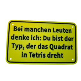 Schild "Tetris"