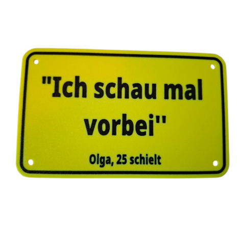 Schild "Olga"