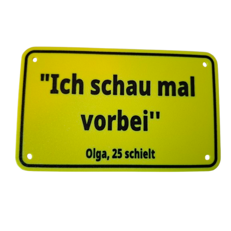 Schild "Olga"