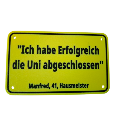 Schild "Manfred"