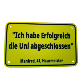 Schild "Manfred"