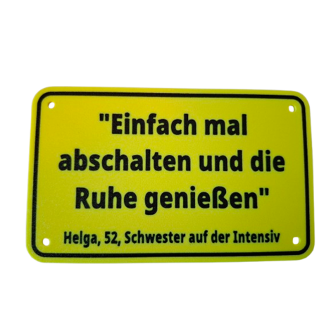 Schild "Helga"
