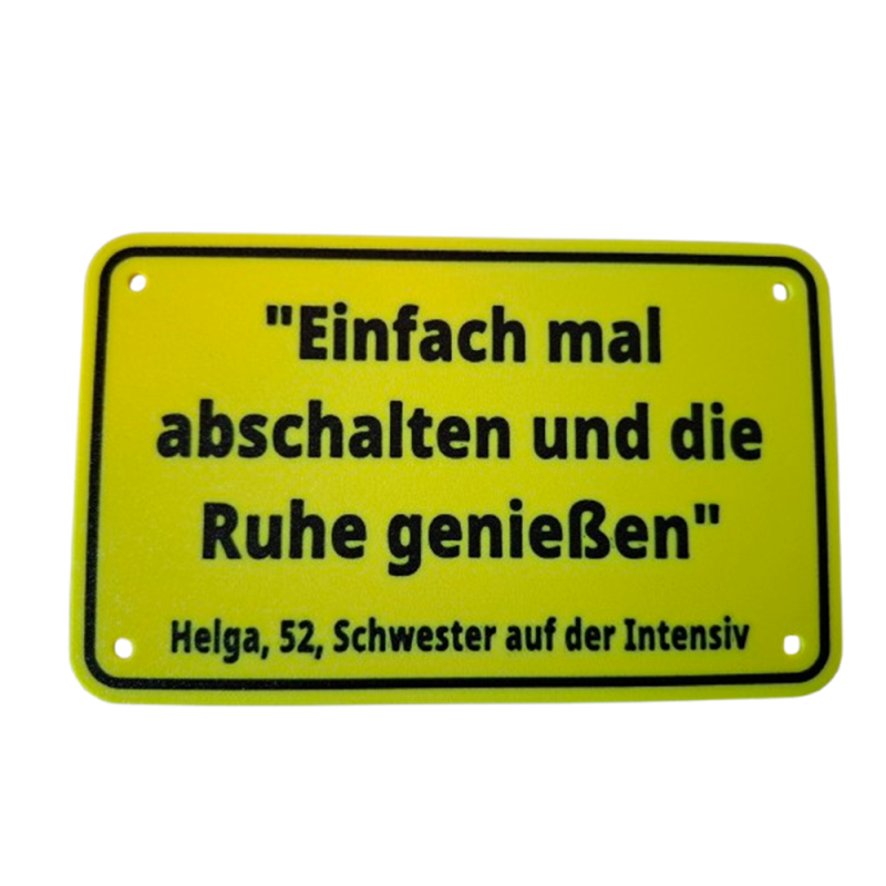 Schild "Helga"