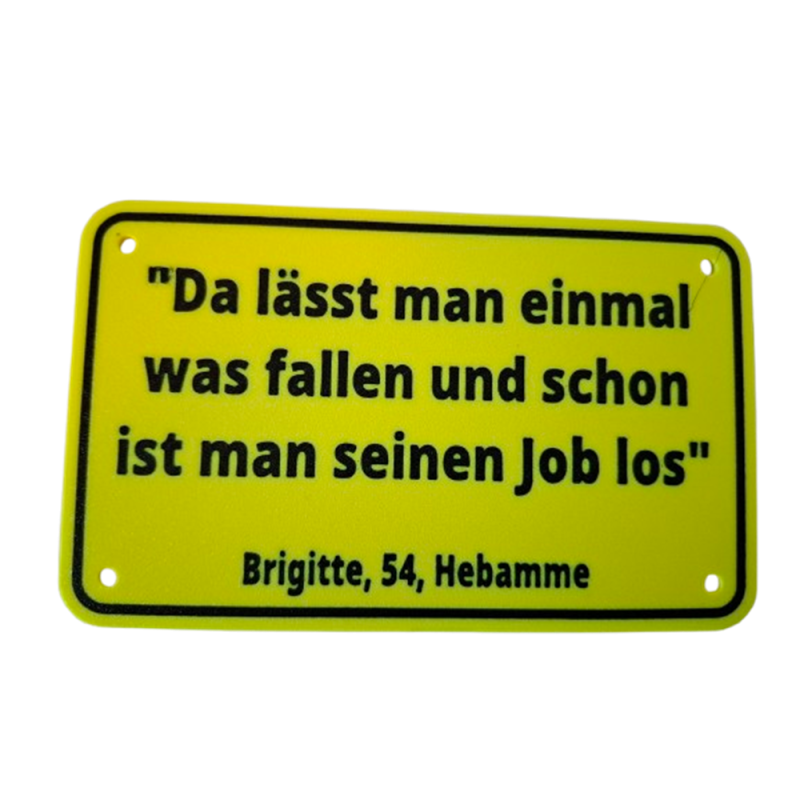 Schild "Brigitte"