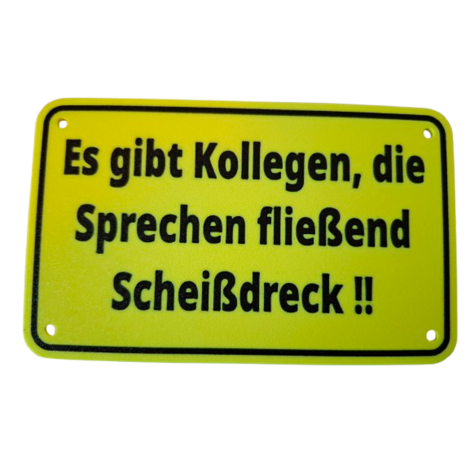 Schild "Kollegen"