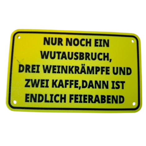 Schild "Wutausbruch"