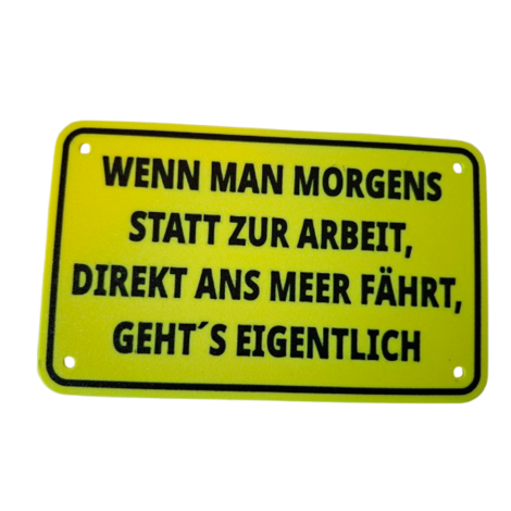 Schild "Ans Meer"