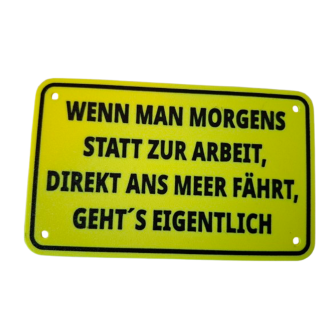 Schild "Ans Meer"