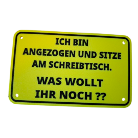 Schild "Schreibtisch"