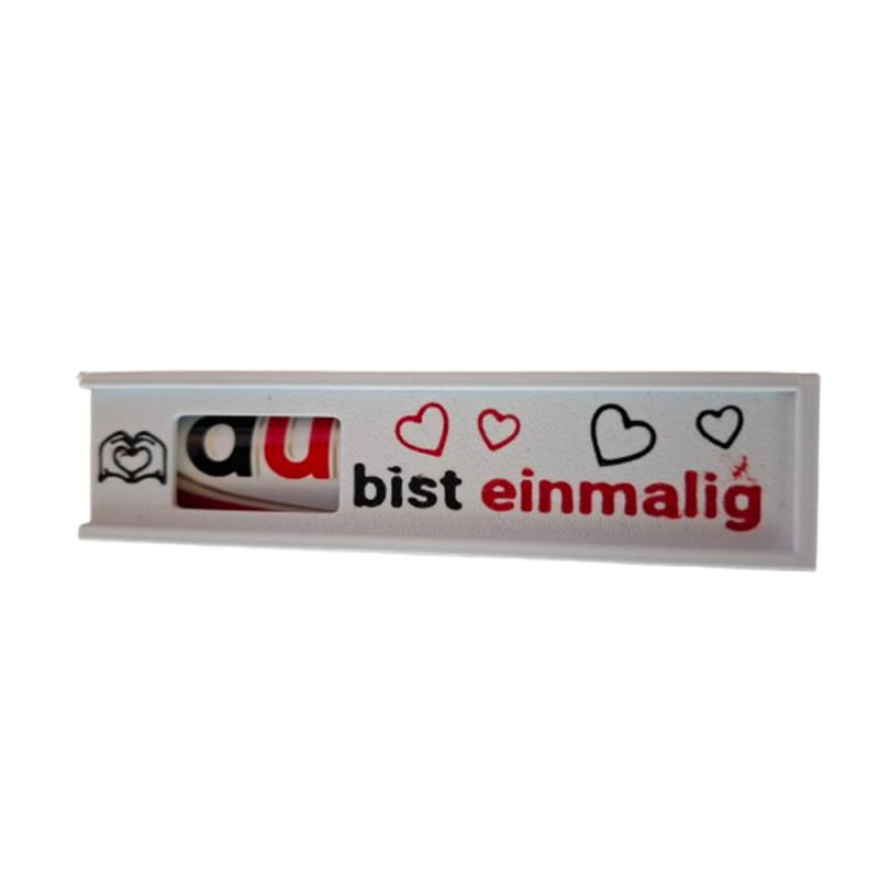 Schokoriegelbox "Du bist einmalig"