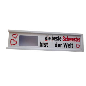 Schokoriegelbox "Du bist die beste Schwester der Welt"
