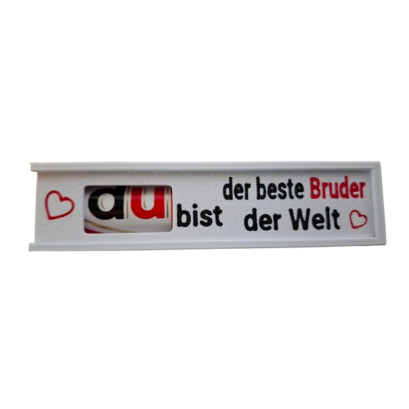 Schokoriegelbox "Du bist der beste Bruder der Welt"