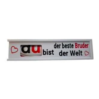 Schokoriegelbox "Du bist der beste Bruder der Welt"