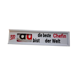 Schokoriegelbox "Du bist die beste Chefin der Welt"
