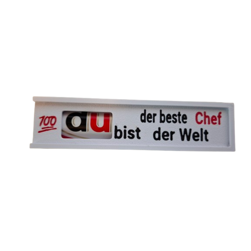 Schokoriegelbox "Du bist der beste Chef der Welt"