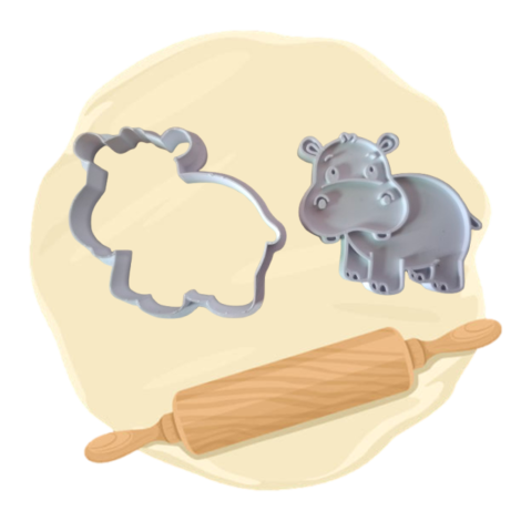 Keksausstecher "Nilpferd"