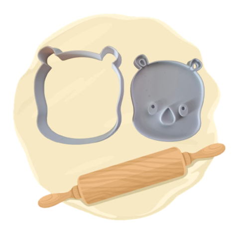 Keksausstecher "Nashorn Kopf"