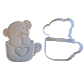 Keksausstecher "Teddy in Tasse"