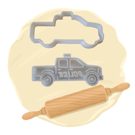 Keksausstecher "Polizeiauto"