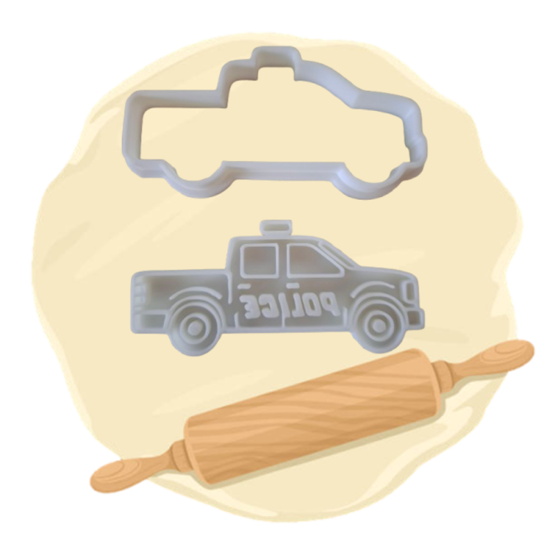 Keksausstecher "Polizeiauto"