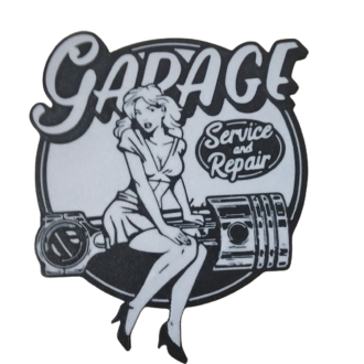 Untersetzer "Garagengirl"