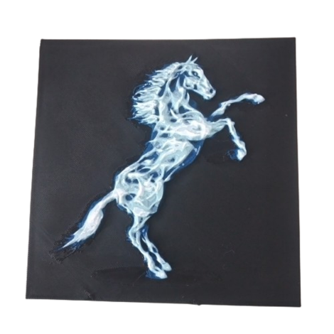 3D-Bild "Blaues Pferd"