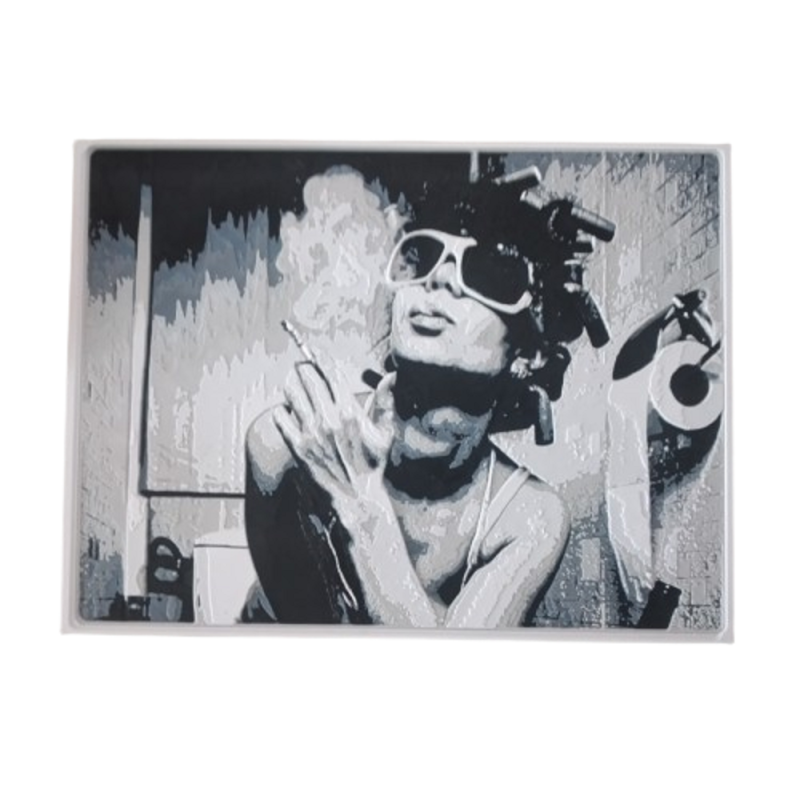 3D-Bild "Raucherlady"