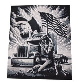 3D-Bild "Trucker mit Adler"