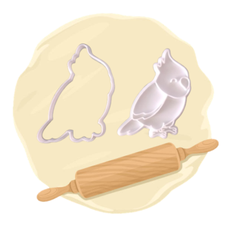 Keksausstecher "Nymphensittich"