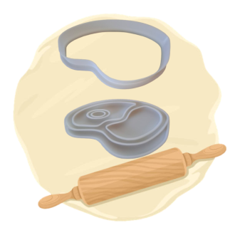 Keksausstecher "Steak"