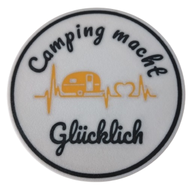 Untersetzer "Camping macht glücklich"