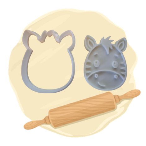 Keksausstecher "Zebra Kopf"