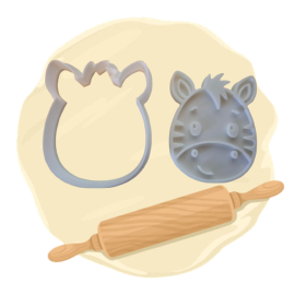 Keksausstecher "Zebra Kopf"