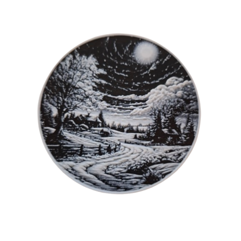 Untersetzer "Schneelandschaft bei Nacht"