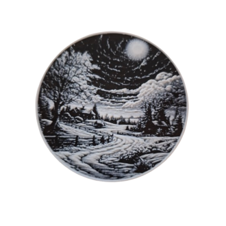 Untersetzer "Schneelandschaft bei Nacht"