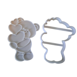 Keksausstecher "Teddy Herzen"