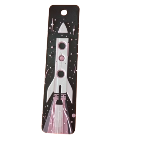 Hueforge Lesezeichen "Rakete"
