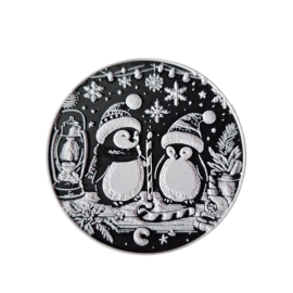 Untersetzer "Pinguine Weihnachten"