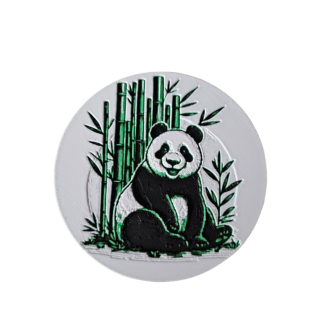 Untersetzer "Panda lachend"