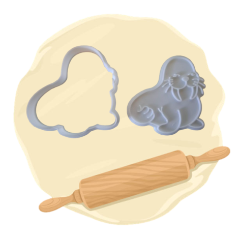 Keksausstecher "Walross"