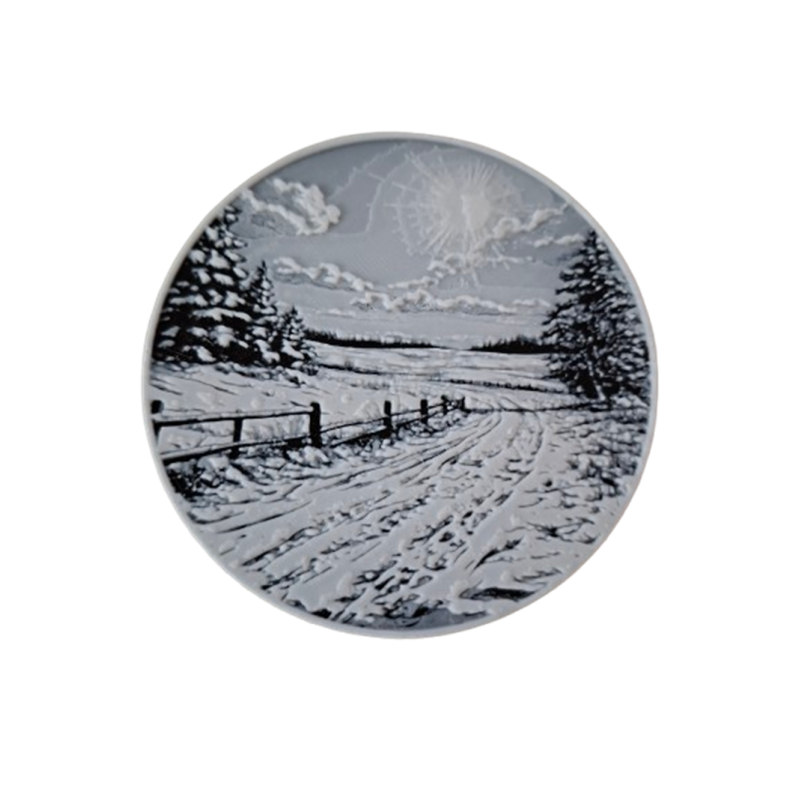 Untersetzer "Sonnenschein im Schnee"