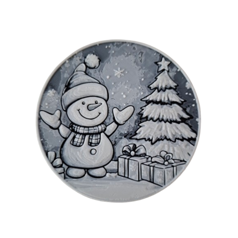 Untersetzer "Schneemann"