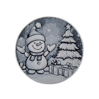 Untersetzer "Schneemann"