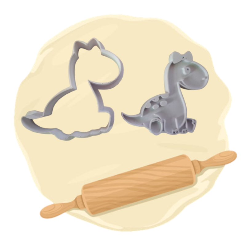 Keksausstecher "Dinomädchen"
