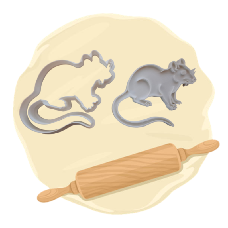Keksausstecher "Ratte"
