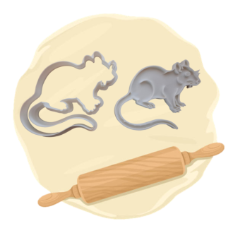 Keksausstecher "Ratte"