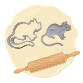 Keksausstecher "Ratte"