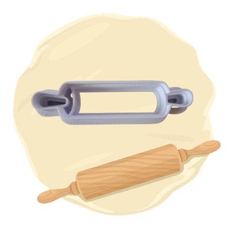 Keksausstecher "Teigrolle"