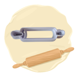 Keksausstecher "Teigrolle"