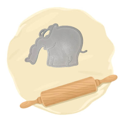 Keksausstecher Elefant